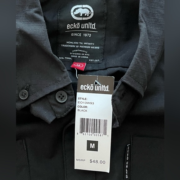 NWT Ecko Hematite Short Sleeve Men’s Shirt Sz M - Picture 5 of 5